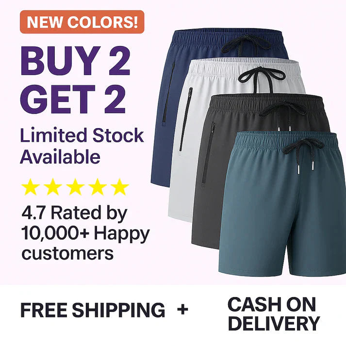 🩳Combo of 4 Men's Premium Cotton Shorts